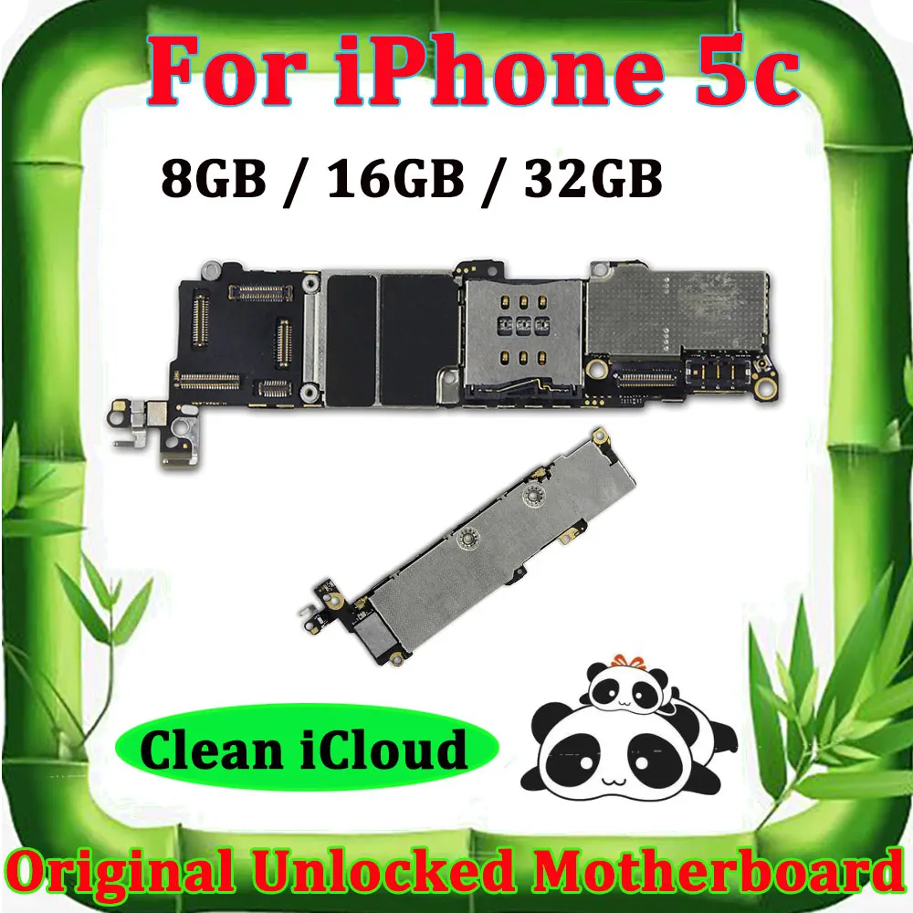 8G 16G 32G для iphone 5c материнская плата с чипами, оригинальная разблокированная материнская плата для iphone 5c icloud, разблокированная материнская плата ios