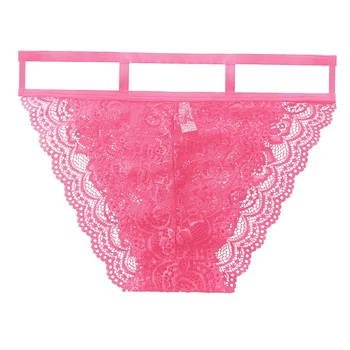 

Hot Women Underwear Seamless Solid Color Sexy Cotton Briefs European And American Style Large Size Hollow Erotic Pants