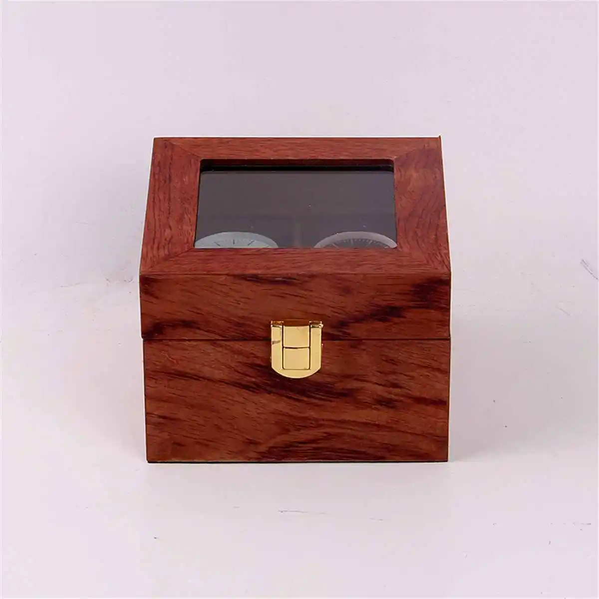 

2 Slots Retro Red Wooden Watch Display Case Couple Watches Gift Box Holder Jewelry Collection Storage Watch Organizer Box Casket