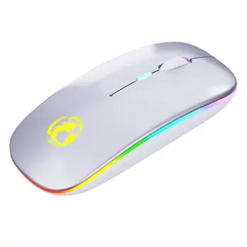 

Wireless Mouse RGB Rechargeable Mouse Wireless Computer Silent Mause LED Backlit Ergonomic Gaming Mouse For Laptop PC