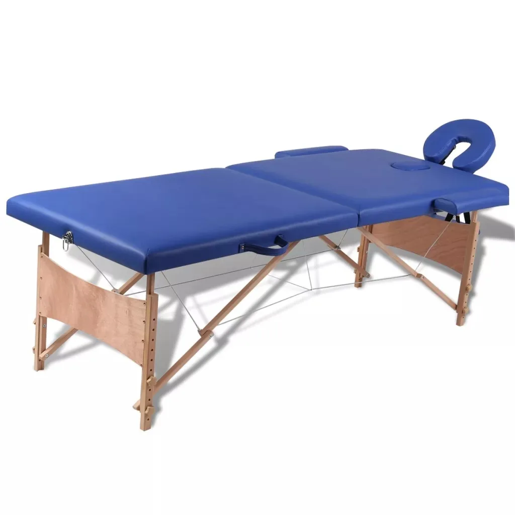 

VidaXL Folding Beauty Bed 186 X 68 Cm Professional Portable Spa Massage Tables Foldable With Bag Salon Furniture Wooden V3