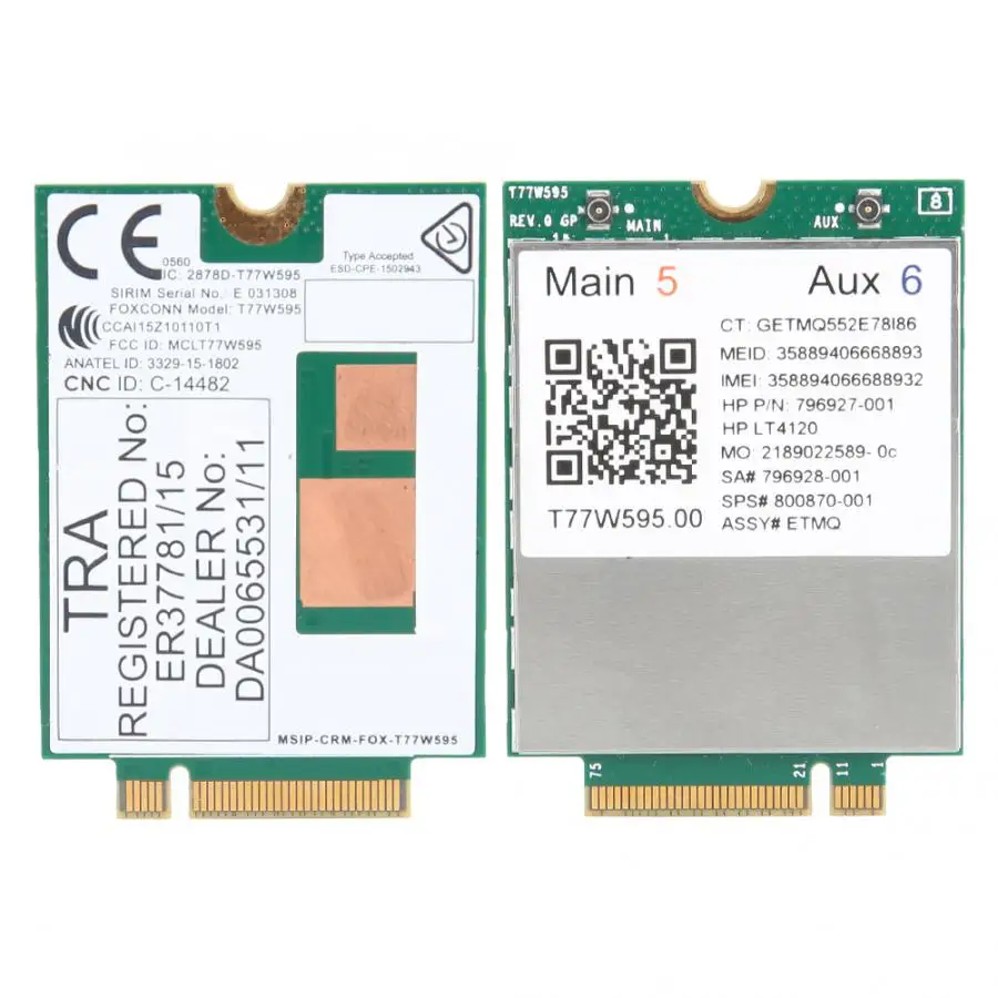 T77W595 4G модуль сетевой карты FDD LTE 150 м NGFF интерфейс для hp EliteBook 840 G3 ноутбук ПК