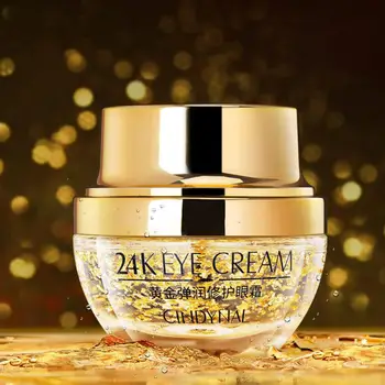 

24K Gold Eye Cream Moisturizing Remove Dark Circles Puffiness Eye Cream Eye Care Anti Wrinkle Anti Aging Skin Care Eye Gel TSLM1