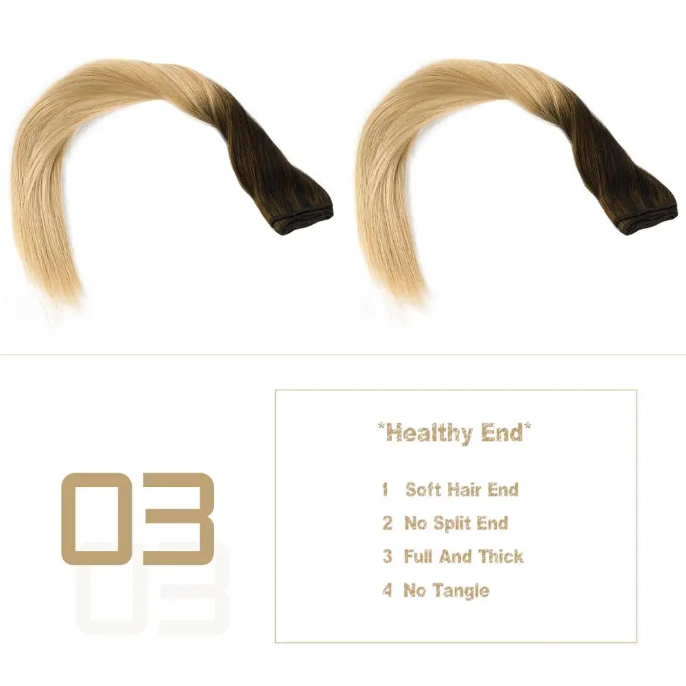 Vlay 22 ''пряди человеческих волос новейший Balayage Color Toffee & Cream Remy Hair Weft двойные
