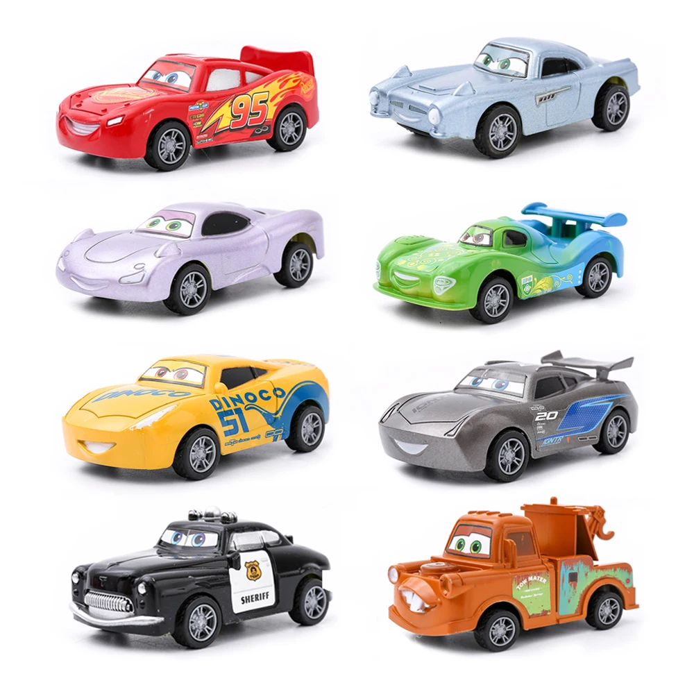Disney Pixar-Cars 3 de plástico de alta calidad para niños, coches de dibujos animados, regalos de navidad