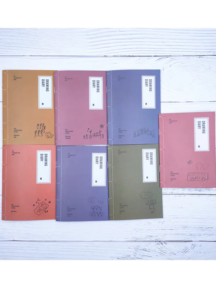 BANGTAN BOYS diary летняя фотография домашний однодневник альбом книга