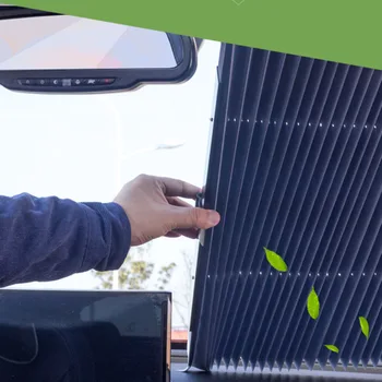 

46CM/65CM/70CM/80CM Upgarde Retracta'ble SUV Truck Car Front Windshield Sunshade Rear Window Sun Visor UV Protection Curtain