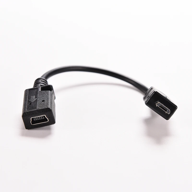 

17cm Micro USB male to Mini USB female Data Sync Charge Adapter Cable TSC 3pcs