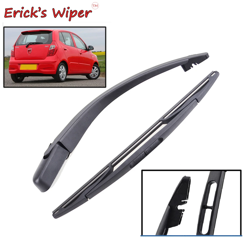 Erick's Wiper 12" Rear Wiper Blade & Arm Set Kit For Hyundai I10 Mk1