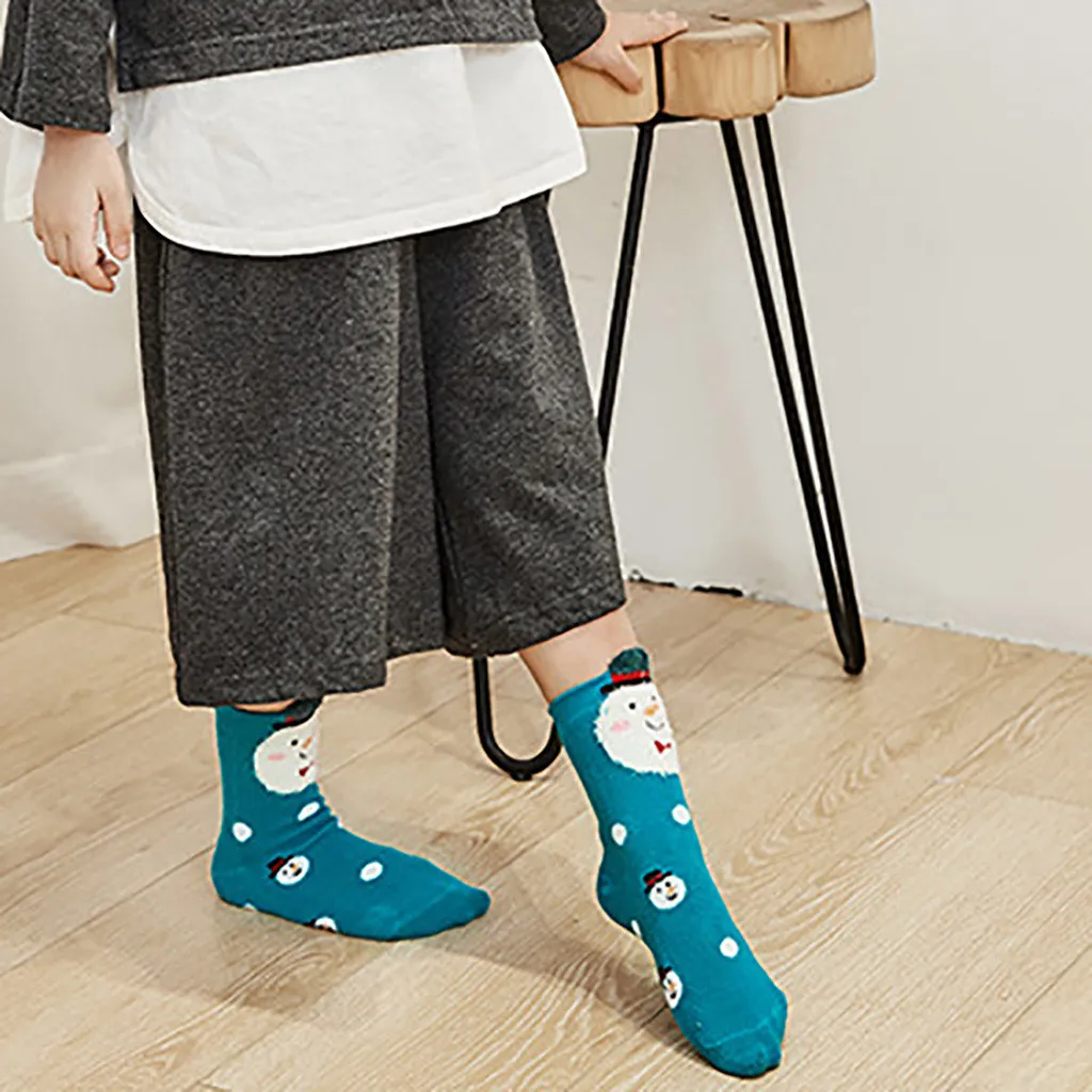 5 пар детских носков унисекс хлопковые рождественские махровые толстые теплые носки японские носки хараюку skarpetki Носочки женские#15