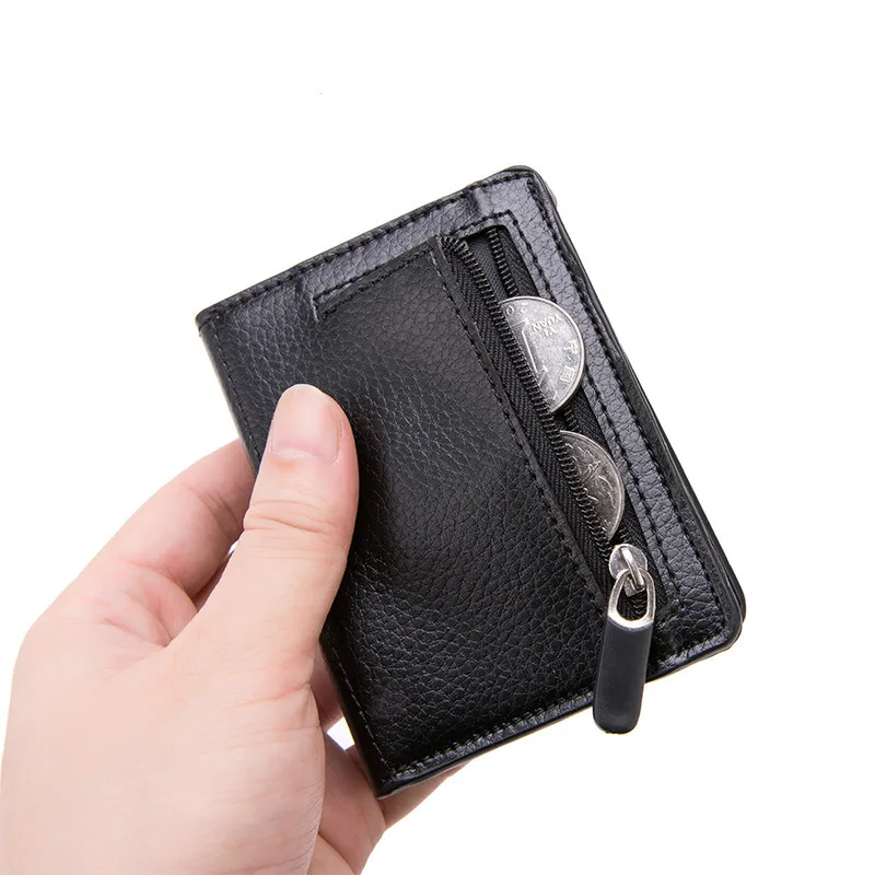 YAMBUTO мужской тонкий кошелек Rfid с держателем для карт волшебный бумажник из
