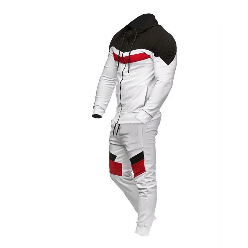 Мужские спортивные костюмы, мужской спортивный костюм, весна-осень, подходящая спортивная одежда, мужская Спортивная толстовка с капюшоном, на молнии, с кулиской, для фитнеса, комплекты пальто