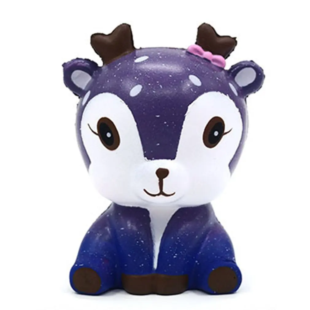 perple OCDAY Мини Kawaii мультфильм олень мягкое медленно поднимающаяся игрушка из полеуретана Ароматические снятие стресса креативная сжимаемая игрушка для детей взрослых Новинка Горячая - Цвет: perple
