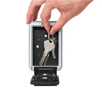 

Hot Sale Key Lock Box with Waterproof Case Wall Mount Metal Password Box for Home Business Realtors
