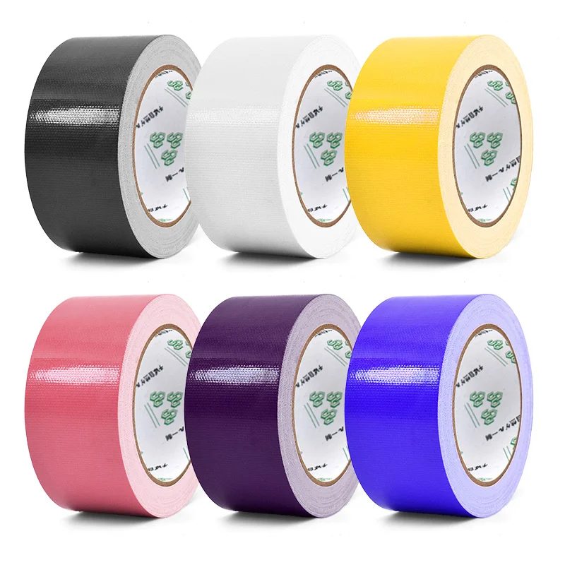 

10m Long Color Base Fabric Strong Waterproof Tape No Trace of High Viscosity Carpet Tape DIY Decoration 45mm Wide Adhesive Tape