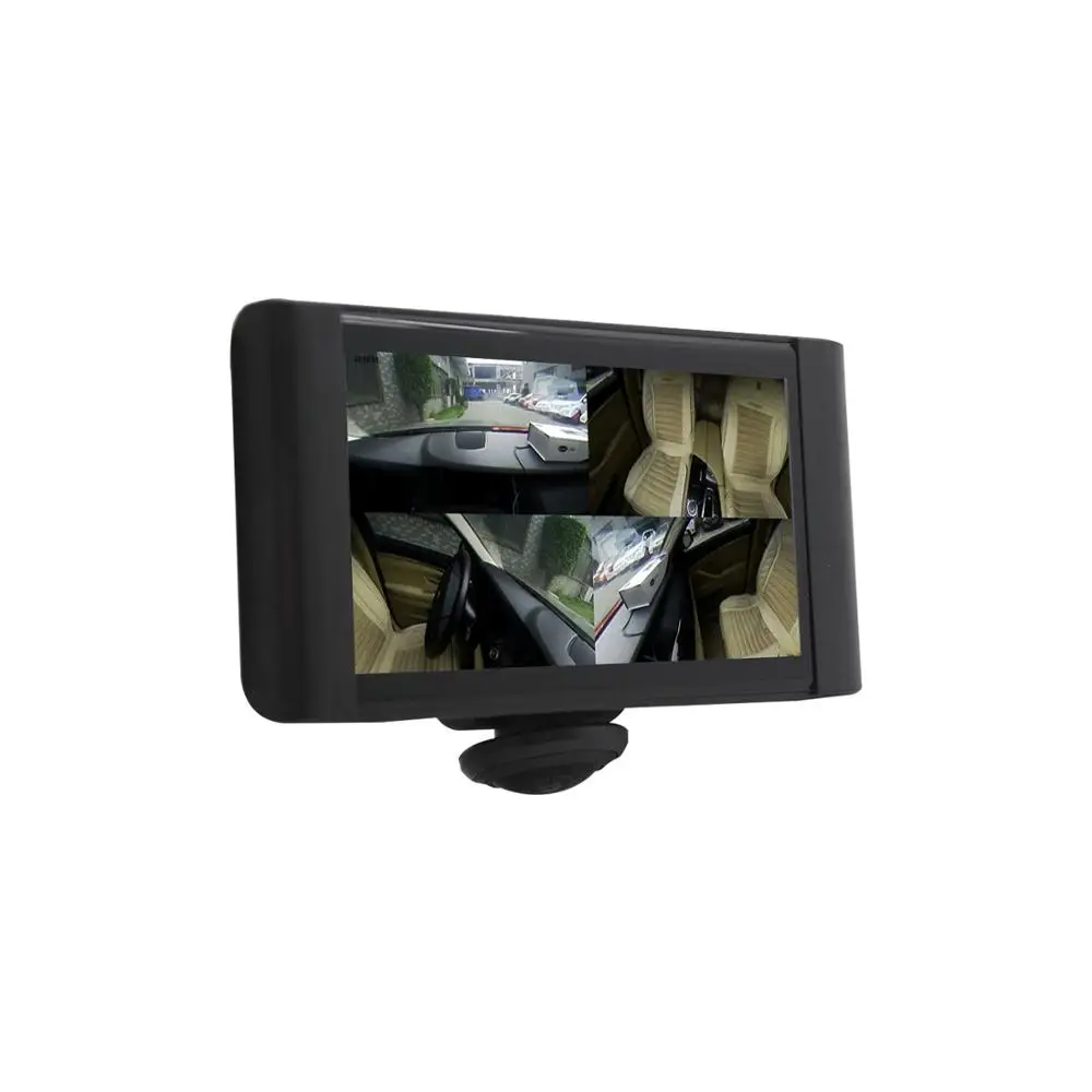 4.5 inch 360 degree panoramic car DVR1080P instrument panel camera IPS screen dual lens night vision surveillance video recorder