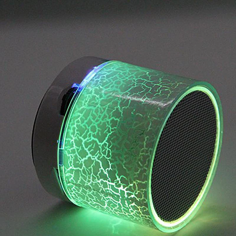 US $5.37 Bluetooth Speaker Mini Wireless Loudspeaker Crack LED TF Card USB Subwoofer Portable MP3 Music Sound Column for PC Mobile Phone