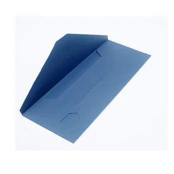 

Blue Simple Envelope Paper Bag with PVC Visual Window for Tie Scarf Retail Display Gift Box Packaging