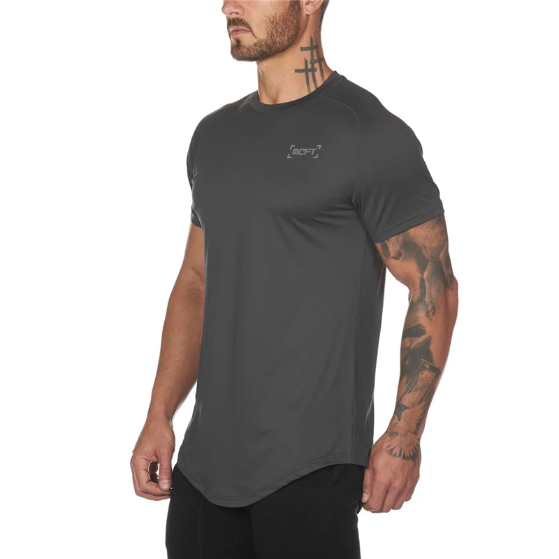 

Summer Fashion Mesh T Shirt Men Quick Dry Breathable Mens Short Sleeve Fitness Mens t-shirt Gyms Tee Tight Bodybuilding Tops