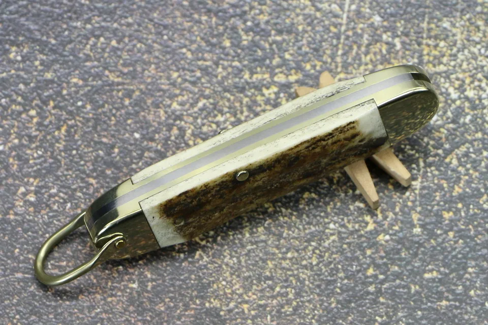 TIGEND DDF складной нож 14c28 лезвие медь+ Рога Ручка Открытый Кемпинг Охота выживания тактический карманный Фруктовый Нож EDC инструмент