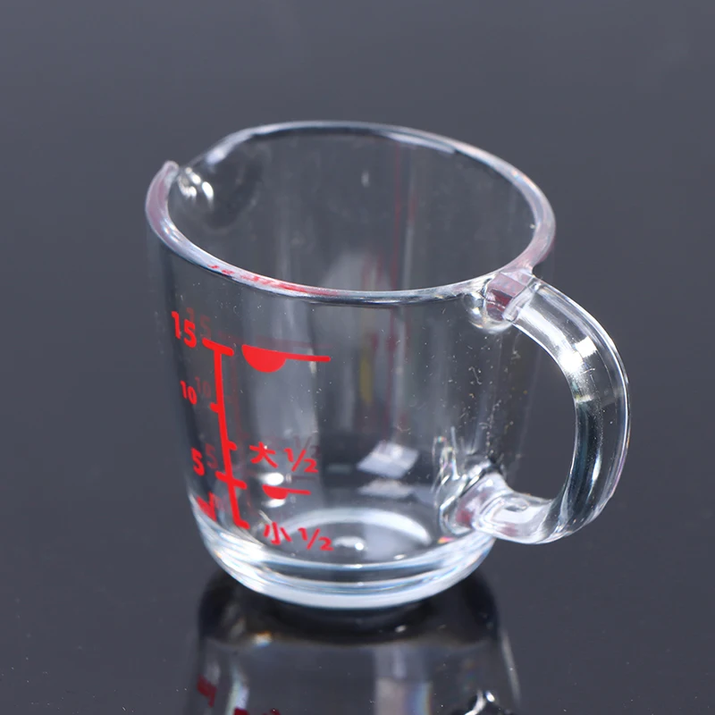 New Arrival Doll House 15ml Plastic Measuring Cup Scale Cup Laboratory MIni Measuring Cup retail gy561 mini handheld frequency counter meter power measuring for walket talket two way radio