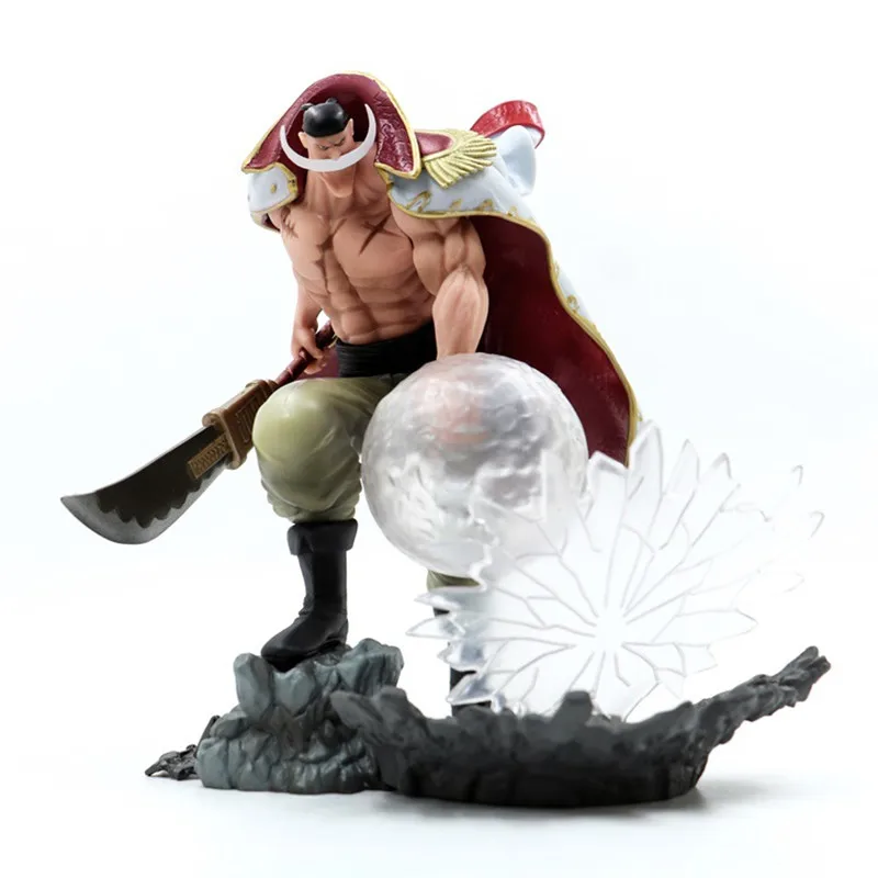 

23cm Anime One Piece white beard Pirates Edward Newgate Battle version with Broadsword Action Figure PVC Collection model toy