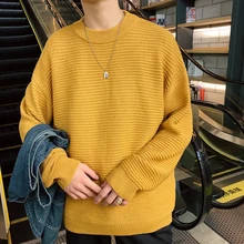 Winter Sweater Men Warm Fashion Solid Color Casual Knit Pullover Men Sweter Clothes Loose Long-sleeved Sweaters Man M-2XL Winter Sweater Men Warm Fashion Solid Color Casual Knit Pullover Men Sweter Clothes Loose Long-sleeved Sweaters Man M-2XL