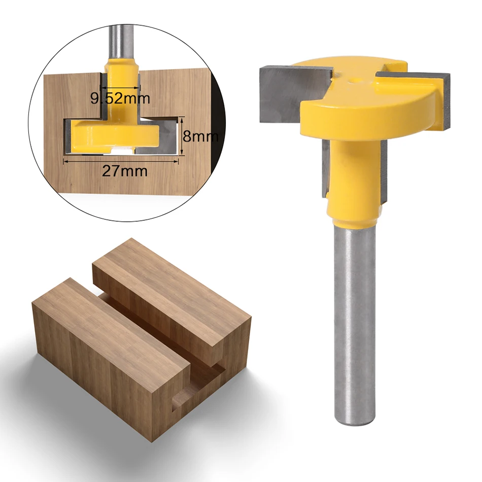 1 шт. Высокое качество Т-образный слот& Т-трек долбежный фреза-" 6 мм хвостовик для долото для дерева резак цена