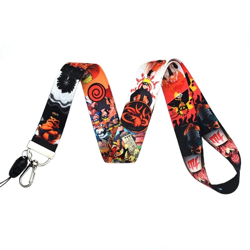 WT2 Мультфильм Забавный Ghostblade аниме шейный ремень Lanyards ID значок держатель для карт брелок мобильный телефон ремень подарок - Цвет: WT2