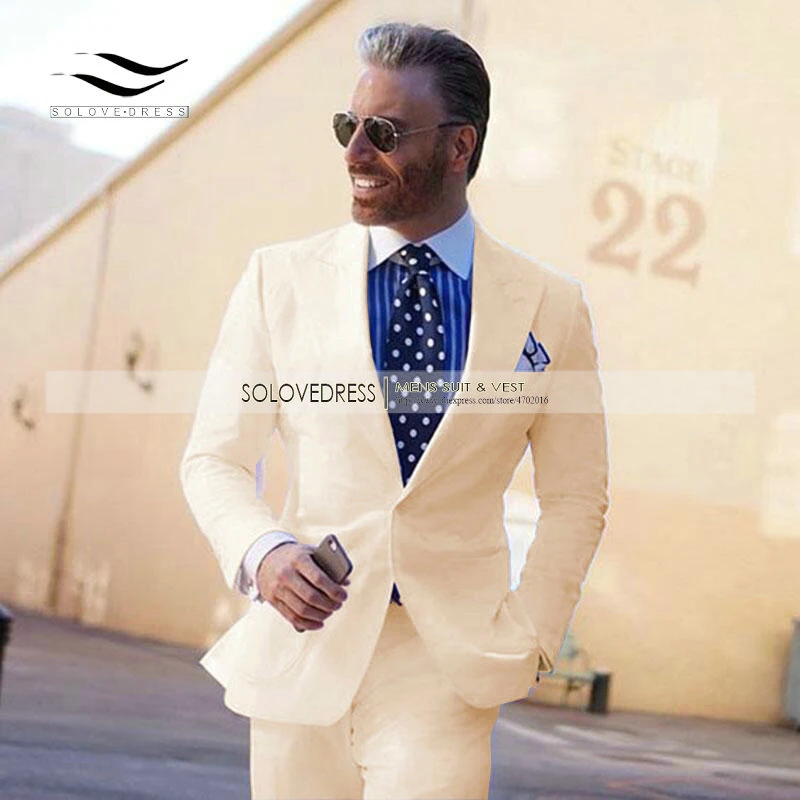 Groom Wedding Suits Slim Fit 