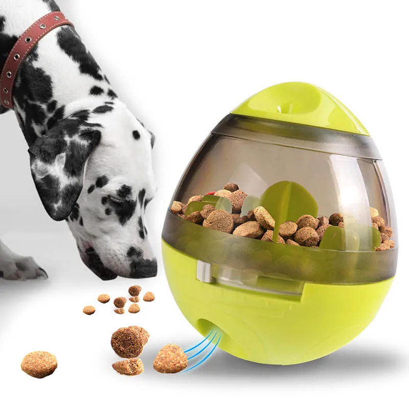 

Pet Dog Fun Bowl Feeder Cat Feeding Toys Pets Tumbler Leakage Food Ball Pet Training Exercise IQ Toy Pets Supplies Friendly Pets