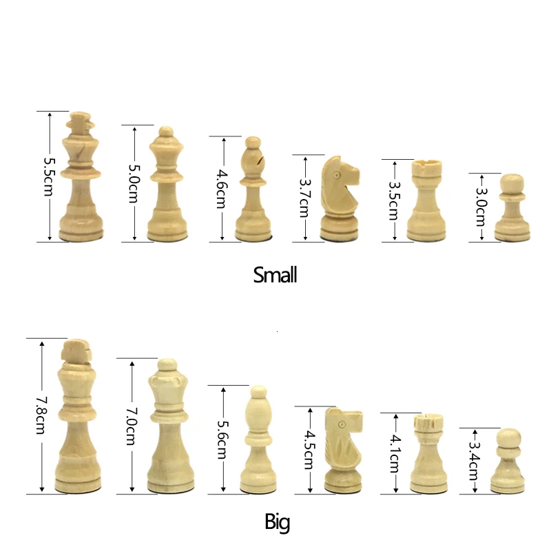 New Magnetic Chess Wooden Wooden Checker Board Solid Wood Pieces Folding Chess Board High-end Puzzle Game Yernea