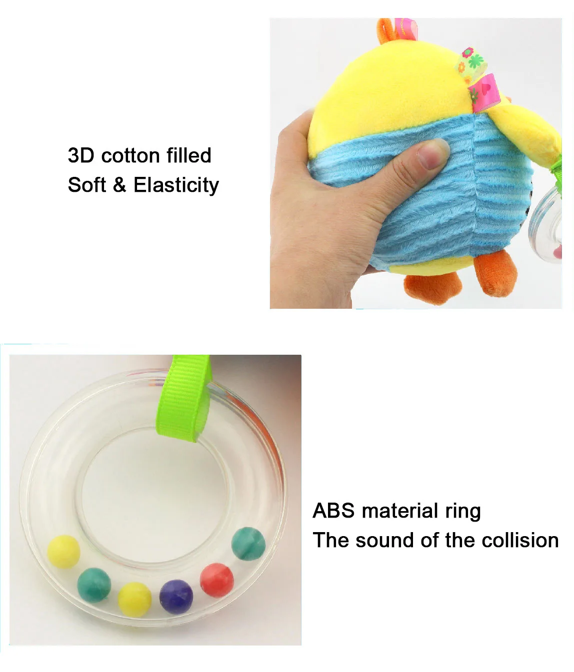 Счастливый обезьяна детский ручной мяч Tinkie BAII Младенческая игрушка мяч Прорезыватель кольцо палец игрушка