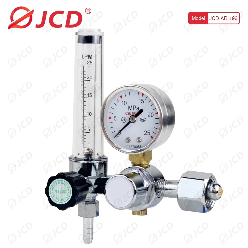 JCD Argon Gas Regulator Mig Tig Flow Meter Gas Regulator Flow Meter Welding Welding Meter Argon Gas Regulator Pressure Reducer