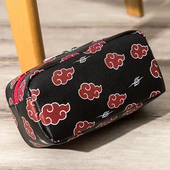 

Anime NARUTO PU Leather Pen Cosmetic Bags Pencil Holder Pouch Cosplay Makeup Cases Storage Pouch School Supplies