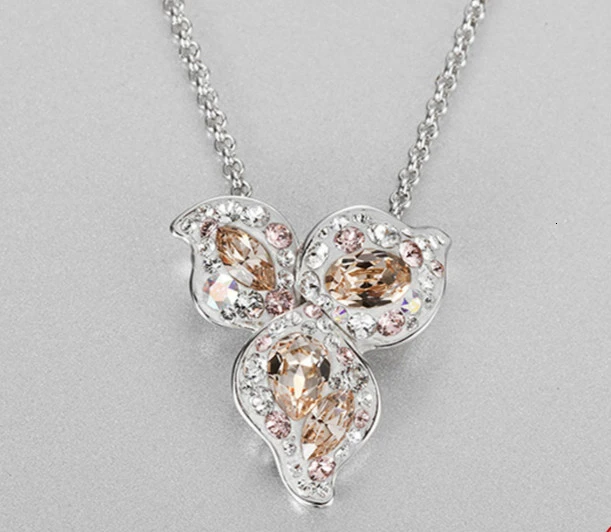 Rhodium Plated Модное простое Большое количество красивых подвесок, элегантное женское ювелирное изделие, роскошный подарок на день рождения и Рождество для женщин - Окраска металла: Rhodium Plated
