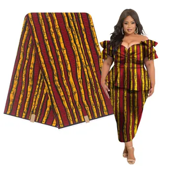 

2020 New Arrival Veritable Wax Real Wax 6 Yards African Printed Fabric 100% cotton