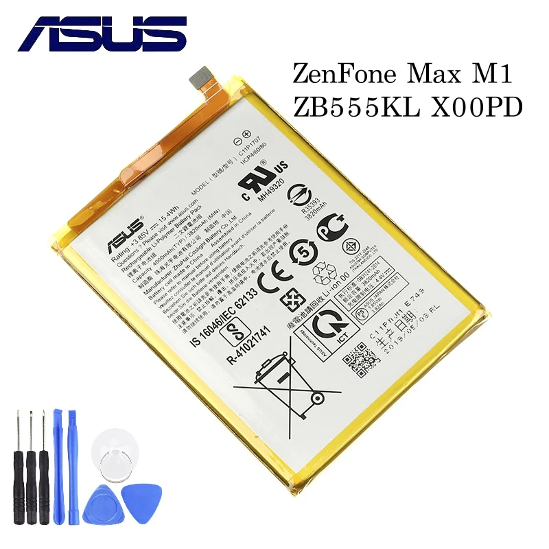 Оригинальный аккумулятор для ASUS Zenfone Max M1 ZB555KL 4000 мАч полная емкость C11P1707|Аккумуляторы мобильных телефонов| |