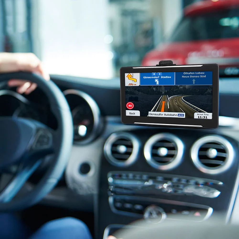 7 дюймов Автомобильный gps голосовой гид навигатор перезаряжаемая карта грузовик HD портативный сенсорный экран спутниковые автомобильные аксессуары практичный
