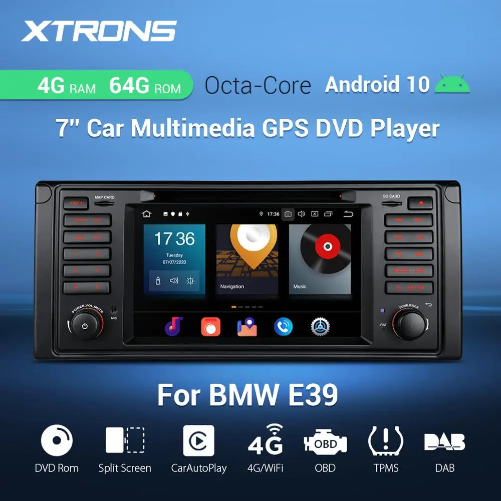 XTRONS Android 10 0 PX5 Восьмиядерный автомобильный Радио dvd плеер GPS навигация для BMW 7