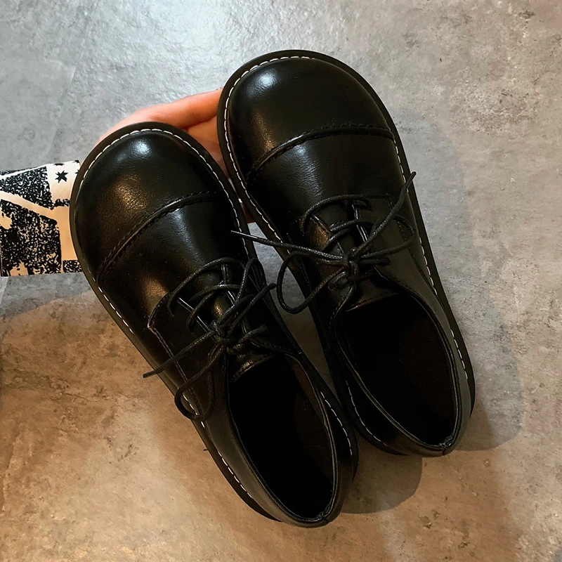 Shoes Woman Round Toe Clogs Platform Oxfords Women's Flats British Style Casual Female Sneakers Autumn New Creepers