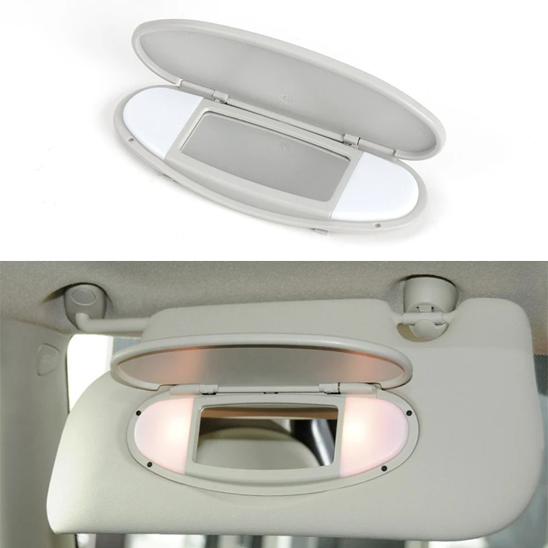 Car Sun Visor Shield Shade Makeup Mirror Plastic Cover for BMW Mini R50 R56 R55 R60 2007 2014