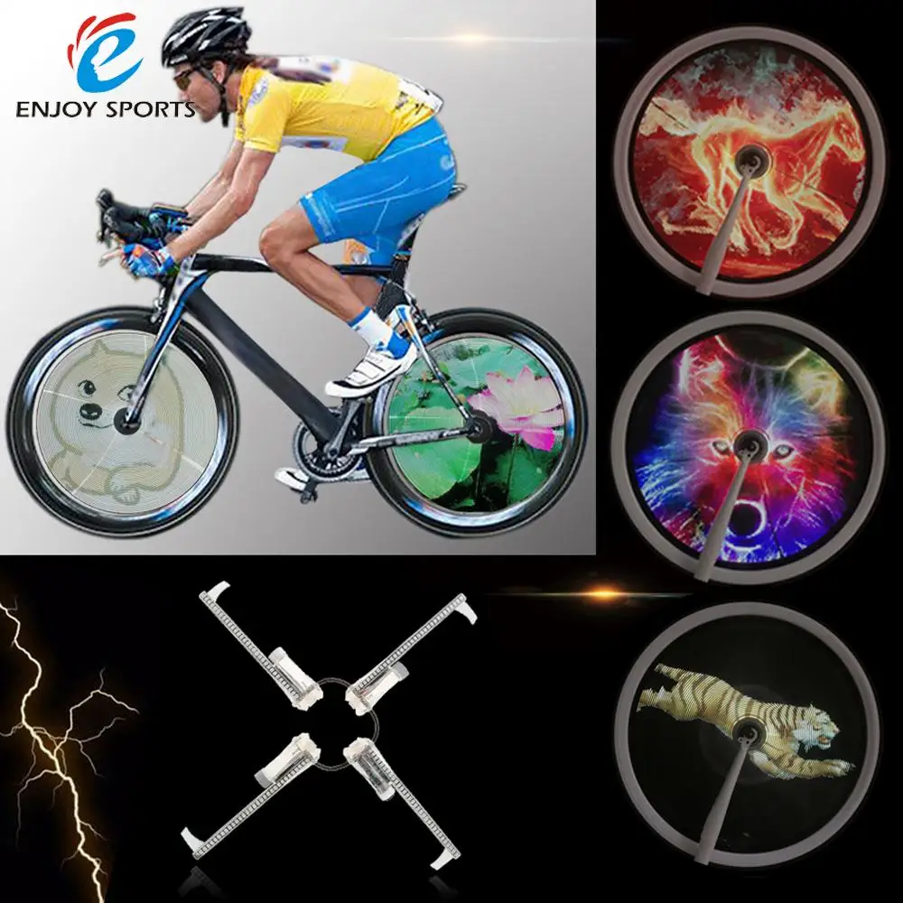 

Resolution Brightness 2000cd/m2 Intelligent Smart Bike Spoke Wheel Light Monitor RGB Display Rechargeable Bicycle Wheel Hub