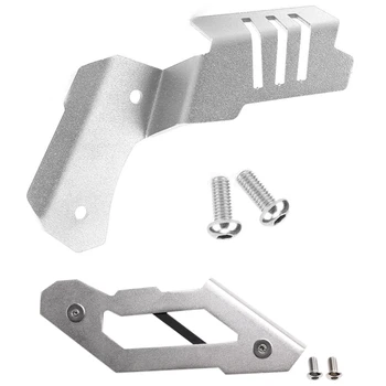 

1Pcs Motorcycle Lower Chain Guard Frame Cover Protector Fin Pad & 1Pcs Clutch Arm Guard Side Cover Protector for Honda