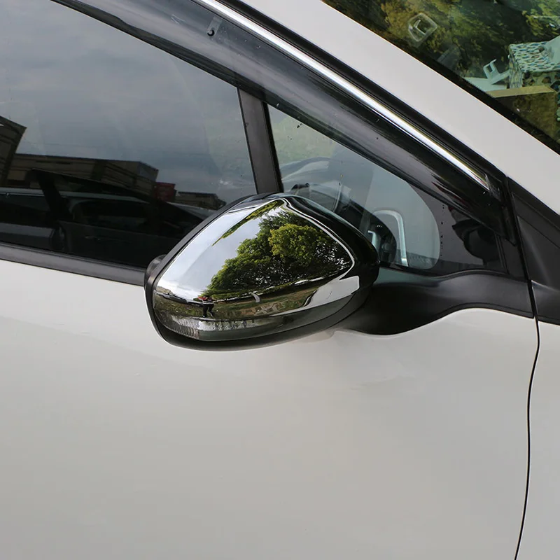 Abs хромирование, задняя часть автомобиля вид зеркало Защита Крышки зеркало заднего вида наклейки для peugeot 208- аксессуары