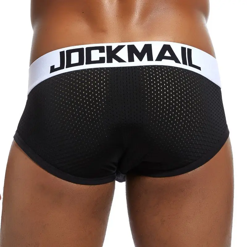 JOCKMAIL фирменное Мужское нижнее белье трусы WJ U выпуклые дышащие сетчатые с