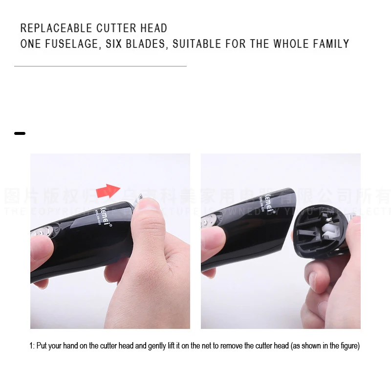 Kemei KM-600 Electric Hair Clipper Beard Trimmer Razor Shaver Men Shaving Machine Hair Cutting Nose Trimmer 11 in 1 Styling Tool 5