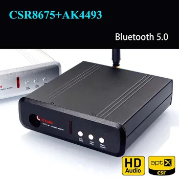 

TA12 CSR8675 AK4493 Bluetooth 5.0 Receiver Board Decode DAC HiFi Audio Adapter APTX HD Wireless Audio Module