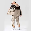 Fashion 2 Pieces Sets Mens Fashion Cargo Tracksuit Men With Pockets Military Jackets And Elastic Waist Pants Suit Male Set 6