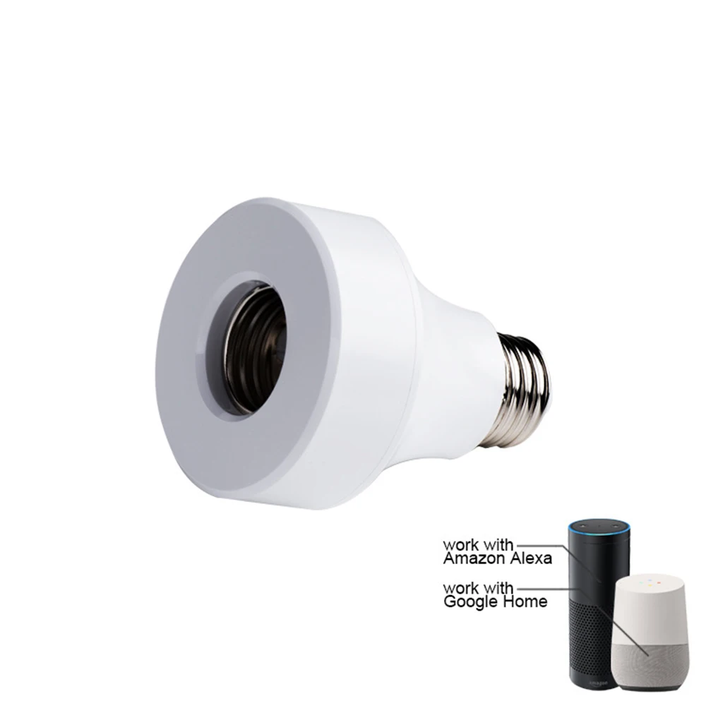 

Artificial intelligence memory WiFi Voice Control Smart Lamp Holder Head base Suit For LED Bulb E26 E27 Compatible Alexa Google